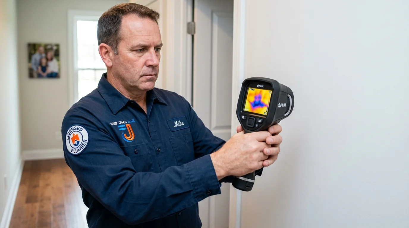 Thermal imaging leak detection by Johns Plumbing LLC in Park Forest